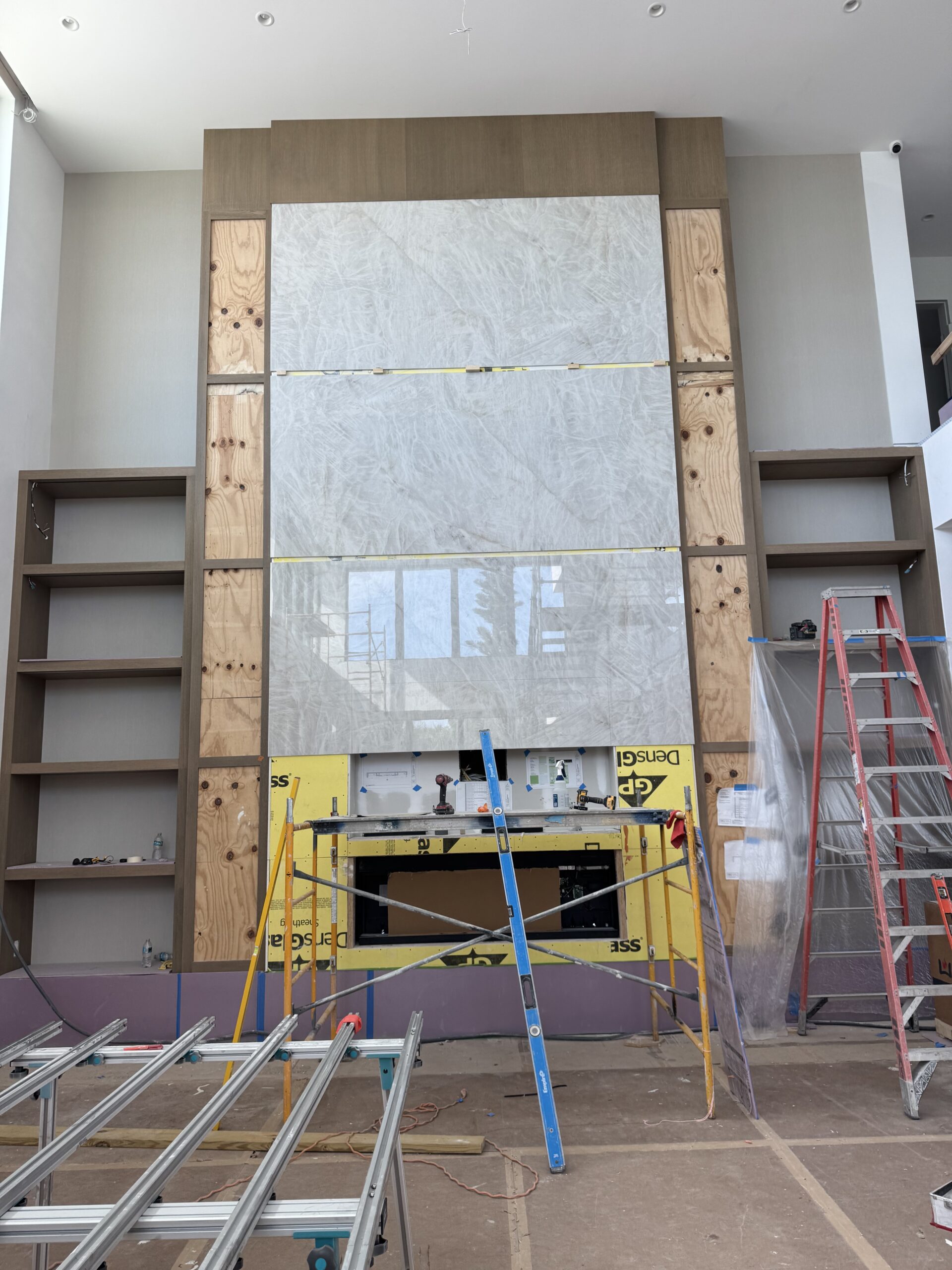 Large-format tile slabs